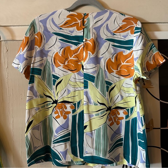 &Other Stories Colorful Print Blouse size 8 - Picture 2 of 4